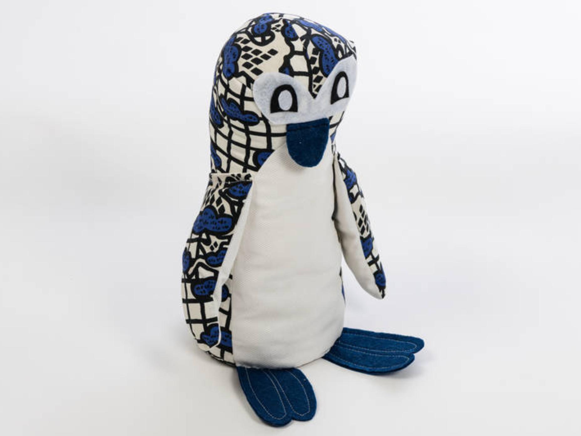 Pingouin en tissu grande taille