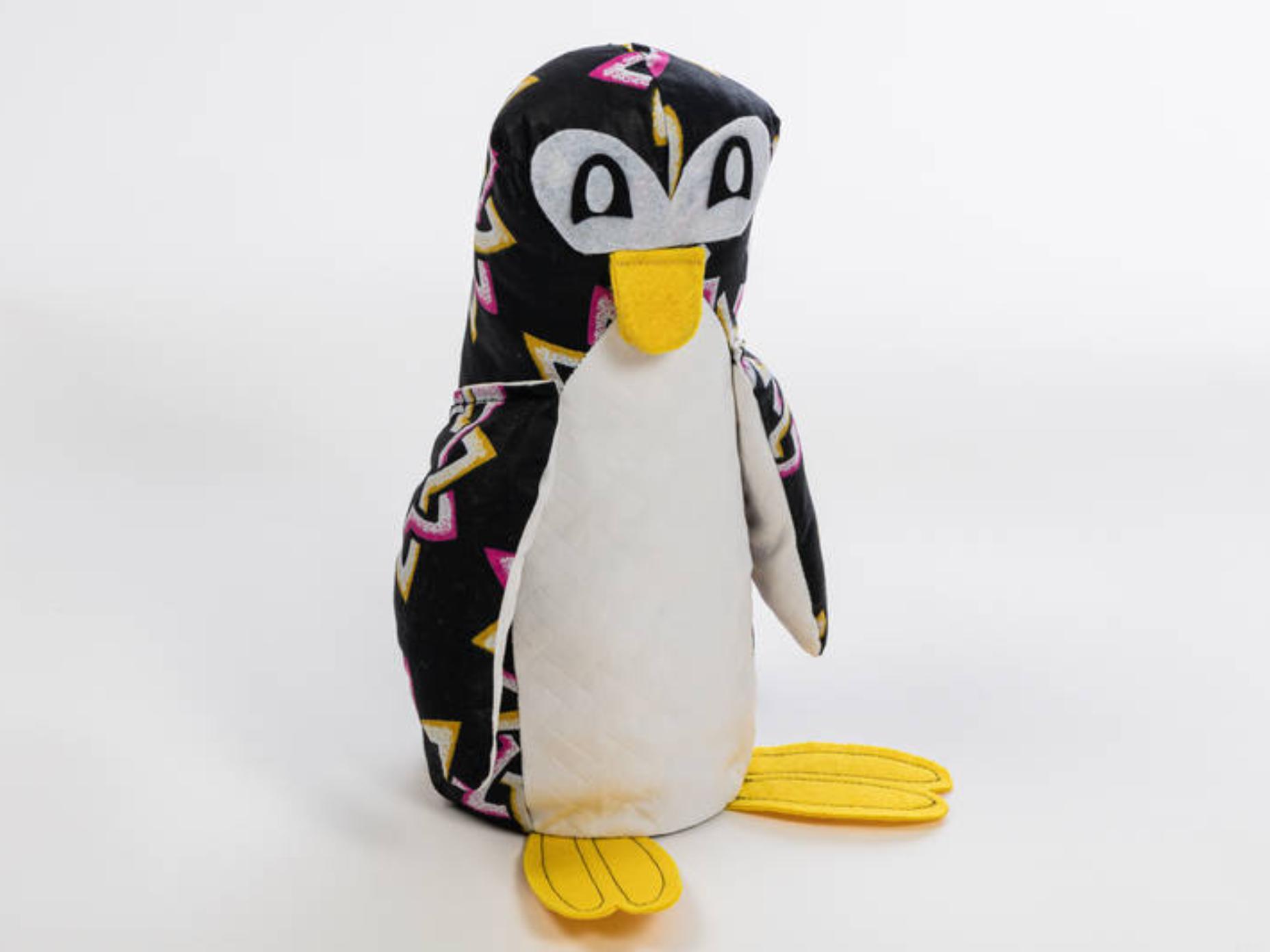 Pingouin en tissu grande taille