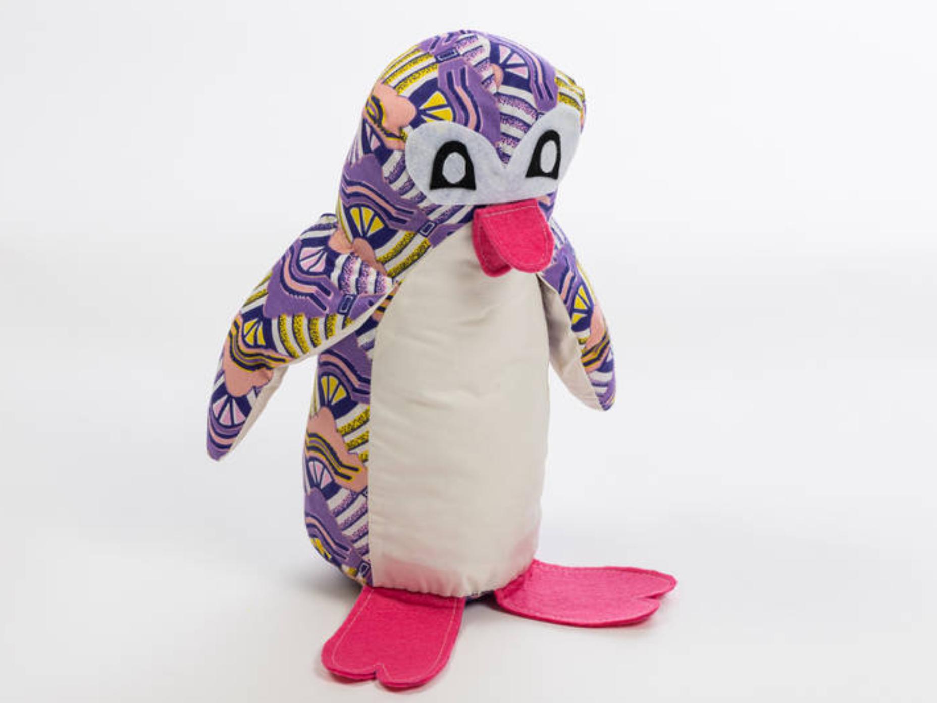 Pingouin en tissu grande taille